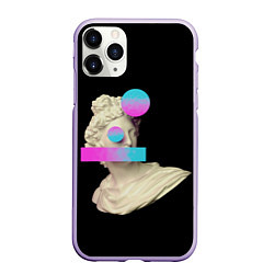 Чехол iPhone 11 Pro матовый Статуя Греческая, цвет: 3D-светло-сиреневый