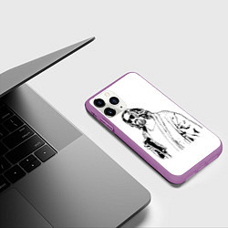 Чехол iPhone 11 Pro матовый Большой Лебовски Big Lebowski, цвет: 3D-фиолетовый — фото 2
