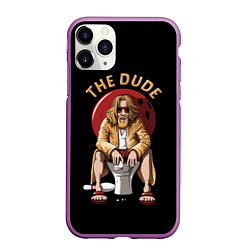 Чехол iPhone 11 Pro матовый THE DUDE Big Lebowski, цвет: 3D-фиолетовый