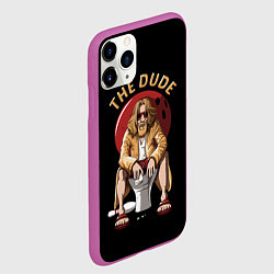 Чехол iPhone 11 Pro матовый THE DUDE Big Lebowski, цвет: 3D-фиолетовый — фото 2