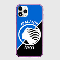 Чехол iPhone 11 Pro матовый FC ATALANTA ФК АТАЛАНТА, цвет: 3D-фиолетовый