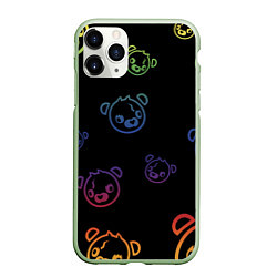 Чехол iPhone 11 Pro матовый Colorful Bear