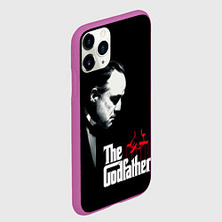 Чехол iPhone 11 Pro матовый КРЕСТНЫЙ ОТЕЦ, цвет: 3D-фиолетовый — фото 2