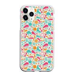 Чехол iPhone 11 Pro матовый Спорт, цвет: 3D-белый