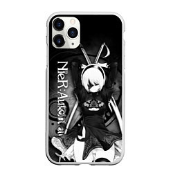 Чехол iPhone 11 Pro матовый Nier: Automata, 2B, цвет: 3D-белый