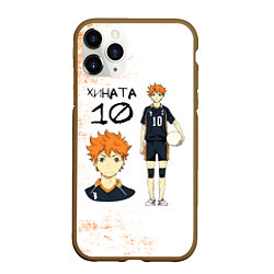 Чехол iPhone 11 Pro матовый ХИНАТА 10 номер ВОЛЕЙБОЛ!!
