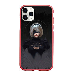 Чехол iPhone 11 Pro матовый Nier 3D, цвет: 3D-красный
