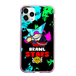 Чехол iPhone 11 Pro матовый Плохиш Базз, Buzz Brawl Stars, цвет: 3D-розовый