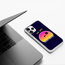 Чехол iPhone 11 Pro матовый We are rocket horizon, цвет: 3D-белый — фото 2