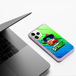 Чехол iPhone 11 Pro матовый Базз Buzz Brawl Stars, цвет: 3D-розовый — фото 2