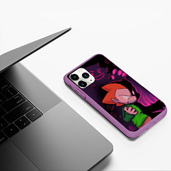 Чехол iPhone 11 Pro матовый Friday Night Funkin FNF, цвет: 3D-фиолетовый — фото 2