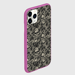 Чехол iPhone 11 Pro матовый Гангстер, цвет: 3D-фиолетовый — фото 2