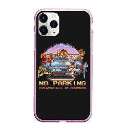 Чехол iPhone 11 Pro матовый No parking, цвет: 3D-розовый