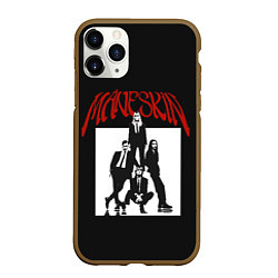 Чехол iPhone 11 Pro матовый Maneskin Rock Band, цвет: 3D-коричневый