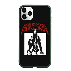 Чехол iPhone 11 Pro матовый Maneskin Rock Band, цвет: 3D-темно-зеленый