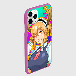 Чехол iPhone 11 Pro матовый Тору, цвет: 3D-фиолетовый — фото 2