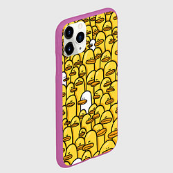 Чехол iPhone 11 Pro матовый Утки, цвет: 3D-фиолетовый — фото 2