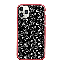 Чехол iPhone 11 Pro матовый Пул-8, цвет: 3D-красный