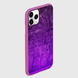 Чехол iPhone 11 Pro матовый Египет 3D, цвет: 3D-фиолетовый — фото 2