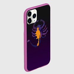 Чехол iPhone 11 Pro матовый Drive - Retrowave, цвет: 3D-фиолетовый — фото 2