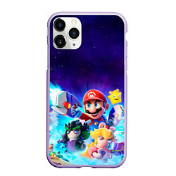 Чехол iPhone 11 Pro матовый Mario Rabbids, цвет: 3D-светло-сиреневый