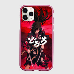 Чехол iPhone 11 Pro матовый Dororo Poster Дороро Постер Z, цвет: 3D-малиновый