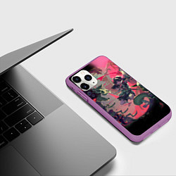 Чехол iPhone 11 Pro матовый СРАЖЕНИЕ С ДЕМОНАМИ ДОРОРО, цвет: 3D-фиолетовый — фото 2