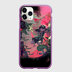 Чехол iPhone 11 Pro матовый СРАЖЕНИЕ С ДЕМОНАМИ ДОРОРО