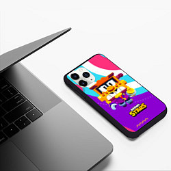 Чехол iPhone 11 Pro матовый Грифф Griff Brawl Stars, цвет: 3D-черный — фото 2