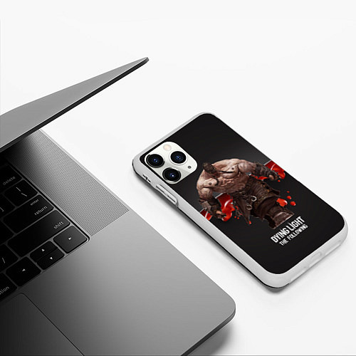 Чехол iPhone 11 Pro матовый Dying light Громила / 3D-Белый – фото 3