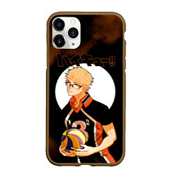 Чехол iPhone 11 Pro матовый Кей Цукишима Haikyuu!!, цвет: 3D-коричневый