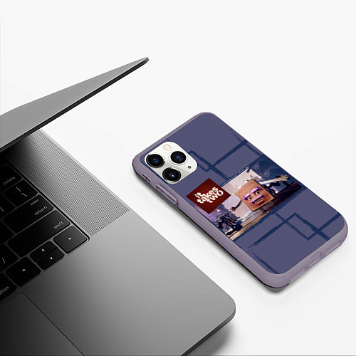 Чехол iPhone 11 Pro матовый Книга любви / 3D-Серый – фото 3