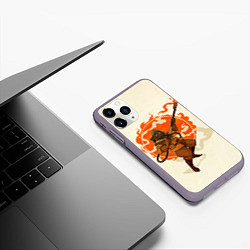 Чехол iPhone 11 Pro матовый Pyro style, цвет: 3D-серый — фото 2