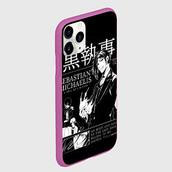 Чехол iPhone 11 Pro матовый Темный Дворецкий Себастьян Мик, цвет: 3D-фиолетовый — фото 2