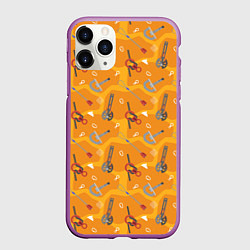Чехол iPhone 11 Pro матовый Снаряжение Альпиниста, цвет: 3D-фиолетовый