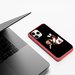 Чехол iPhone 11 Pro матовый Gangsta kaguya, цвет: 3D-красный — фото 2