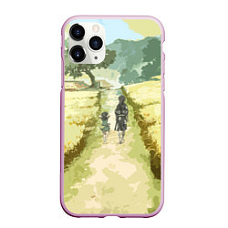 Чехол iPhone 11 Pro матовый ХЯККИМАРУ И ДОРОРО, цвет: 3D-розовый
