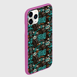 Чехол iPhone 11 Pro матовый Тренировка с Железом, цвет: 3D-фиолетовый — фото 2