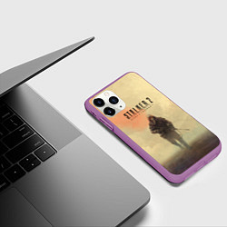 Чехол iPhone 11 Pro матовый Сталкер одиночка, цвет: 3D-фиолетовый — фото 2