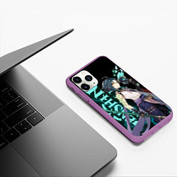 Чехол iPhone 11 Pro матовый XIAO, цвет: 3D-фиолетовый — фото 2