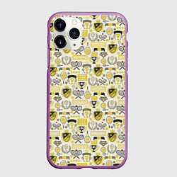 Чехол iPhone 11 Pro матовый Кубок Дэвиса, цвет: 3D-фиолетовый