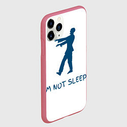 Чехол iPhone 11 Pro матовый Im not sleepy, цвет: 3D-малиновый — фото 2