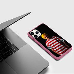 Чехол iPhone 11 Pro матовый Андрей Федорович, цвет: 3D-малиновый — фото 2