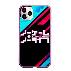 Чехол iPhone 11 Pro матовый NO GAME NO LIFE LOGO, цвет: 3D-фиолетовый