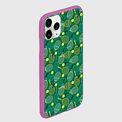 Чехол iPhone 11 Pro матовый Большой Теннис, цвет: 3D-фиолетовый — фото 2