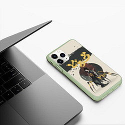 Чехол iPhone 11 Pro матовый Dororo Jorogumo Z, цвет: 3D-салатовый — фото 2