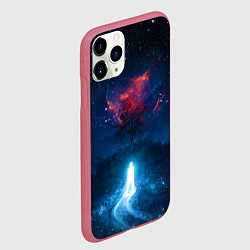 Чехол iPhone 11 Pro матовый Душа идущая в космос Soul space Z, цвет: 3D-малиновый — фото 2