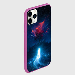 Чехол iPhone 11 Pro матовый Душа идущая в космос Soul space Z, цвет: 3D-фиолетовый — фото 2
