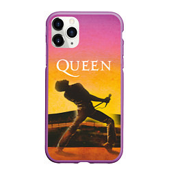 Чехол iPhone 11 Pro матовый Queen Freddie Mercury Z, цвет: 3D-фиолетовый