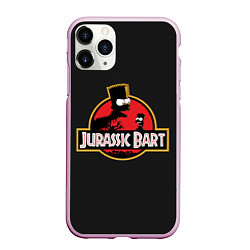 Чехол iPhone 11 Pro матовый Jurassic Bart, цвет: 3D-розовый